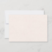 Blush Pink Botanical Monogram Wedding RSVP Card (Dos)
