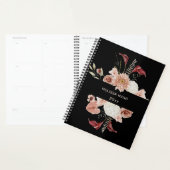 Blush Pink Bourgogne Boho Bloemen Zwart Planner (Display)