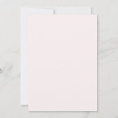 Blush Pink Bow 1er Invitation anniversaire (Dos)