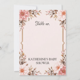 Blush Pink Bow Baby shower Uitnodiging voor Meisje