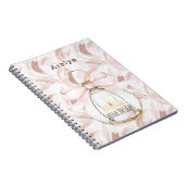 Blush Pink Bow Candle Shine Bright Notitieboek (Rechterzijde)