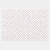 Blush Pink Bow Gift Hart Charm Verjaardag Inpakpapier Vel (Voorkant 2)