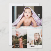 Blush Pink & Brass kalligrafie Afstuderen Save The Date (Achterkant)