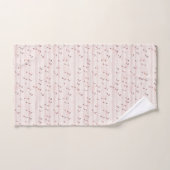 Blush Pink Brown Music Notes   Bad Handdoek (Handdoek)