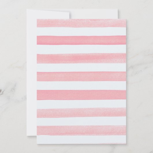 Blush Pink Bruids Douche Uitnodigingen (Achterkant)