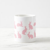 Blush Pink Bunnies With Custom Monogram Easter Koffiemok (Center)