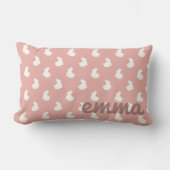 Blush Pink Bunny Nursery Kussen (Voorkant)