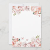 Blush Pink Cameo Anglais Afternoon Tea Invitation (Dos)