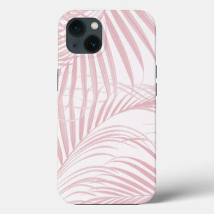 Blush Pink Caribbean Palm Oerwoud 1 iPhone 13 Hoesje