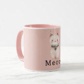 Blush Pink Cats Mok (Voorkant links)