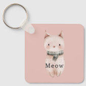Blush Pink Cats Sleutelhanger (Voorkant)