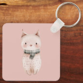 Blush Pink Cats Sleutelhanger (Achterkant)