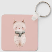 Blush Pink Cats Sleutelhanger (Achterkant)