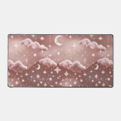 Blush Pink Celestial Moon Phases Bureaumat (Voorkant)