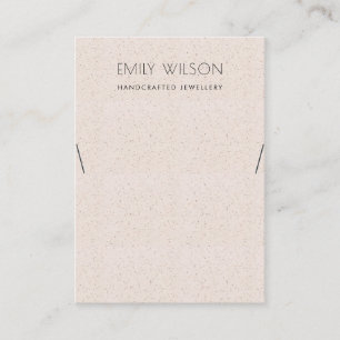 BLUSH PINK CERAMIC TEXTURE KETTING LOGO VISITEKAARTJE