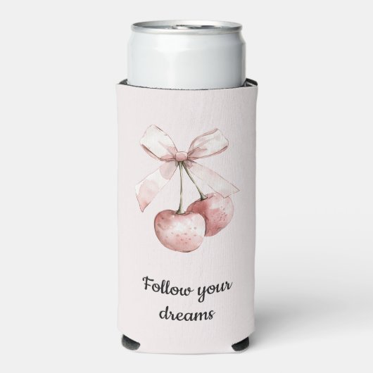 Blush Pink Cherries Bow (Seltzer Voorkant)