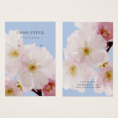 Blush Pink Cherry Blosbezinkspieken Kaart voor mas (Voorkant /achterkant)