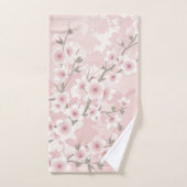  Blush PInk Cherry Blossom Bad Handdoek (Handdoek)