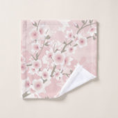  Blush PInk Cherry Blossom Bad Handdoek (Wasdoekje)