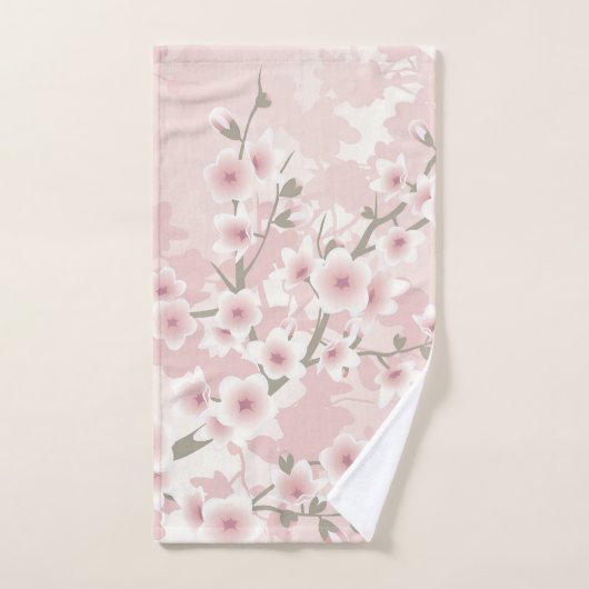  Blush PInk Cherry Blossom Handdoek (Handdoek)