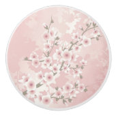  Blush PInk Cherry Blossom Keramische Knop (Voorkant)