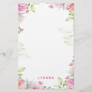 Blush Pink Cherry Blossom Specialized Stationery Briefpapier