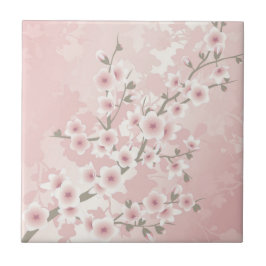  Blush PInk Cherry Blossom Tegeltje