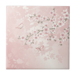  Blush PInk Cherry Blossom Tegeltje
