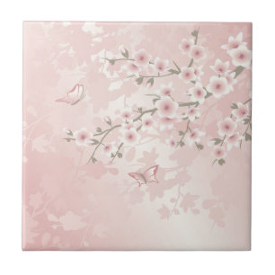  Blush PInk Cherry Blossom Tegeltje