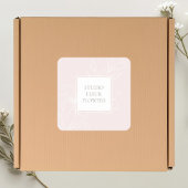 Blush Pink | Chic Floral Label