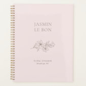 Blush Pink | Chic Minimalist Floral Planner (Voorkant)