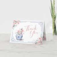 Blush Pink Chinoiserie Ginger Jar Baby shower