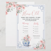 Blush Pink Chinoiserie Ginger Jar Hoe oude ouders (Voorkant / Achterkant)