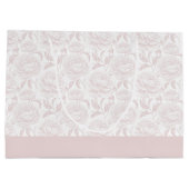 Blush Pink Chinoiserie Peonies Monogram Groot Cadeauzakje (Achterkant)
