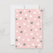 Blush Pink Christening Baptism Foto bedankt (Achterkant)