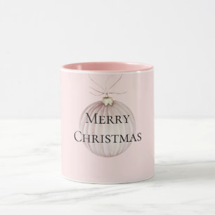 Blush Pink Christmas Ornament Koffie Mok