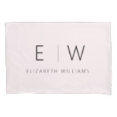 Blush Pink Classic Elegant Modern Minimalist Kussensloop (Voorkant)