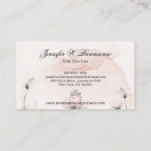 Blush Pink Classy Perfume Essential Oils Visitekaartje (Achterkant)