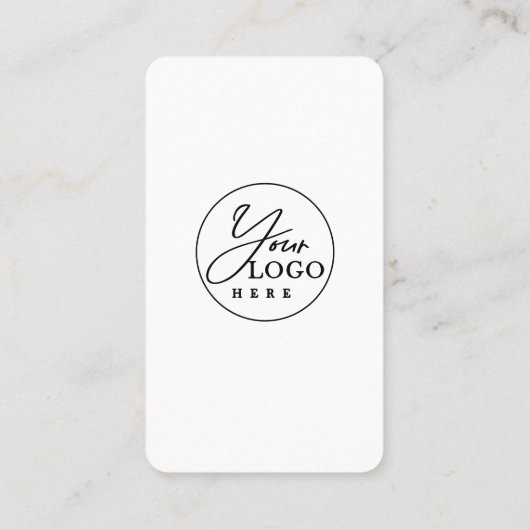 Blush Pink Connect met Amerikaanse sociale media Q Visitekaartje (Achterkant)