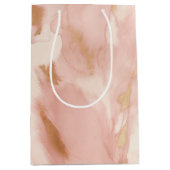 Blush Pink Cream Wit Goud Koeienhuid Medium Cadeauzakje (Voorkant)