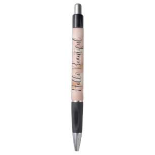 Blush Pink Cream Wit Goud Koeienhuid Pen