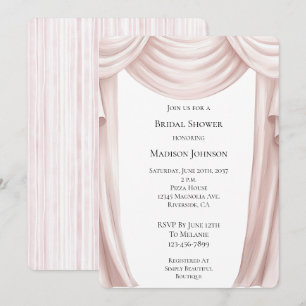 Blush Pink Curtain Kaart