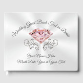Blush Pink Diamond Personnalisé Mariage Livre d'in (Recto)