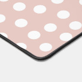 Blush pink dotted monogram bureaumat (Hoek)