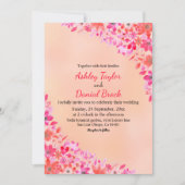 Blush Pink Dusty Roos Spring Boho Floral Wedding Kaart (Voorkant)