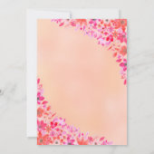 Blush Pink Dusty Roos Spring Boho Floral Wedding Kaart (Achterkant)