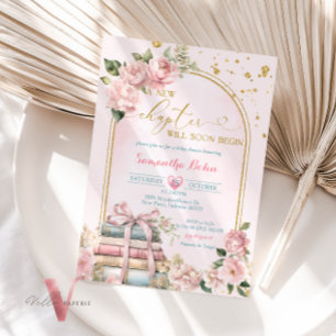 Blush Pink Een nieuwe Chapter Baby shower Invitati Kaart