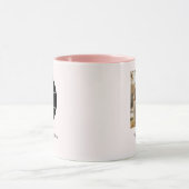 Blush Pink Elegance Coffee Mok - gepersonaliseerd  (Midden)