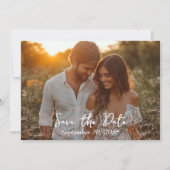 Blush Pink Elegant Modern Minimalist Weddenschap Save The Date (Voorkant)