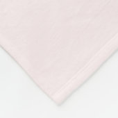 Blush Pink Elegant Modern Minimalistisch Monogram  Fleece Deken (Hoek)